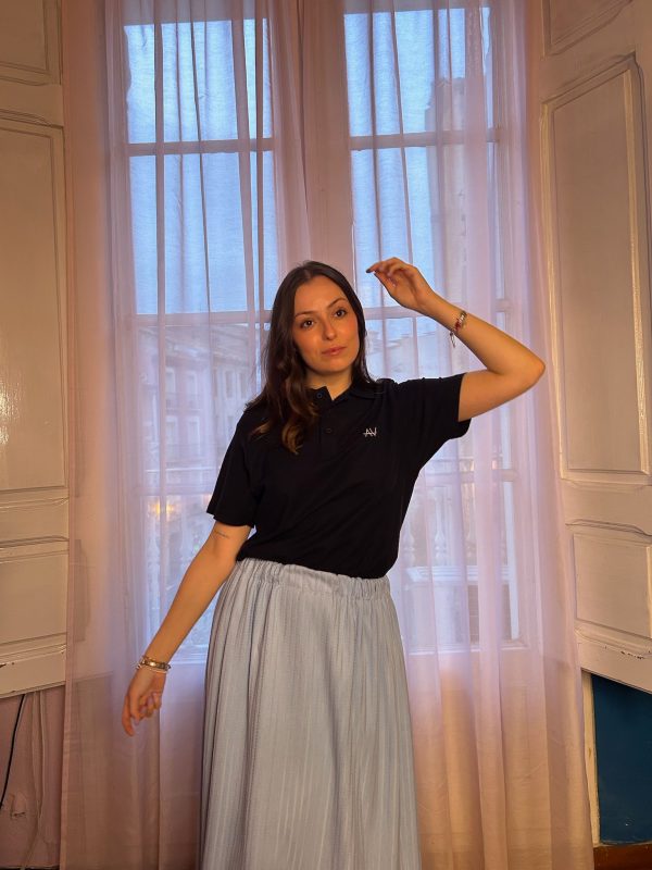 Falda Plisada Azul